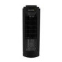 electriQ 13 Inch Quiet Oscillating Tower Fan - Black