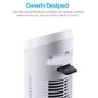 electriQ 29 Inch Oscillating Tower Fan - White