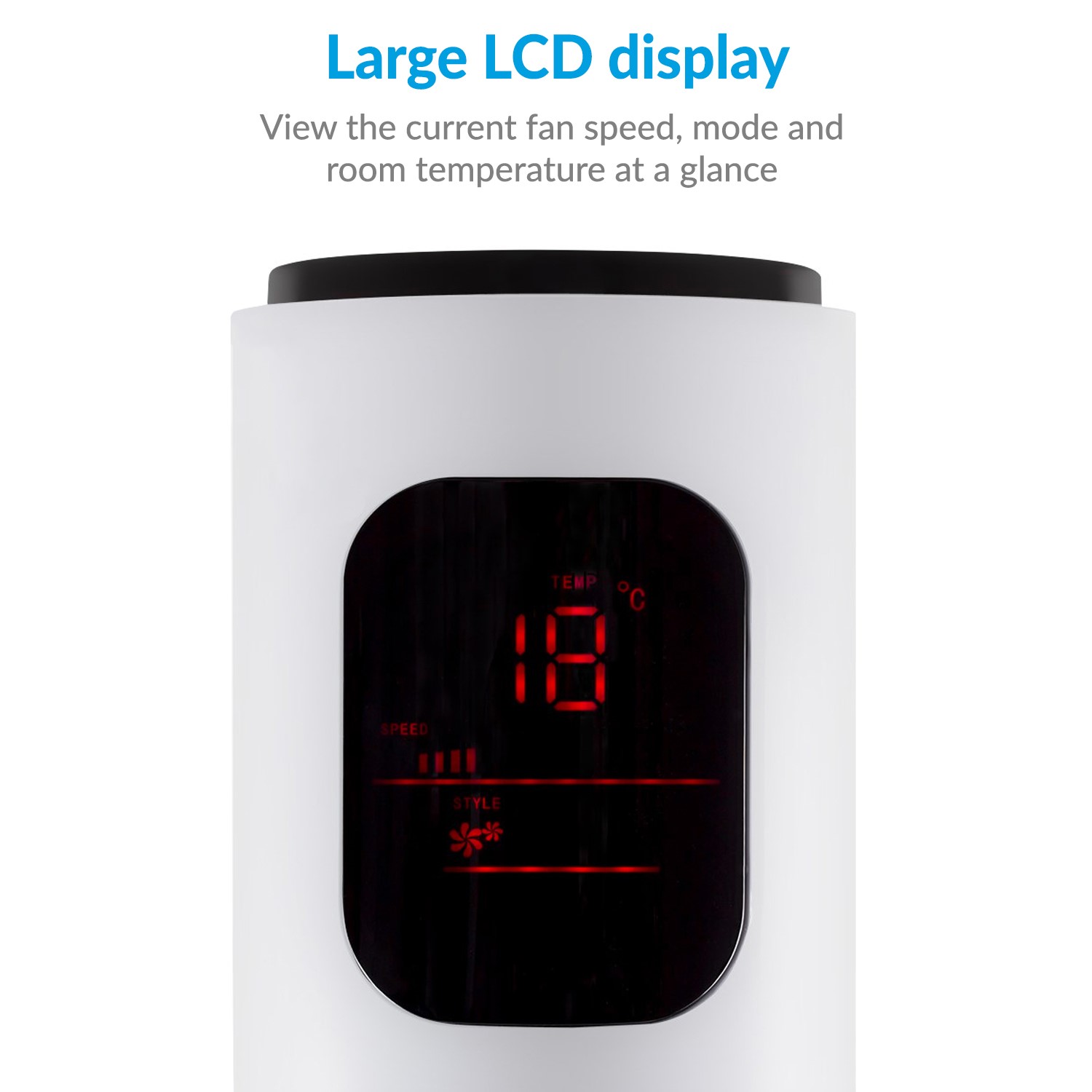 Electriq 38 Inch Tower Fan With Temperature Display Remote Control 3 Speed Settings Timer Oscillation Functions Tf38osct12trw Appliances Direct Electriq 38 Inch Tower Fan With Temperature Display Remote Control 3 Speed Settings Timer Oscillation Functions Tf38osct12trw Appliances Direct