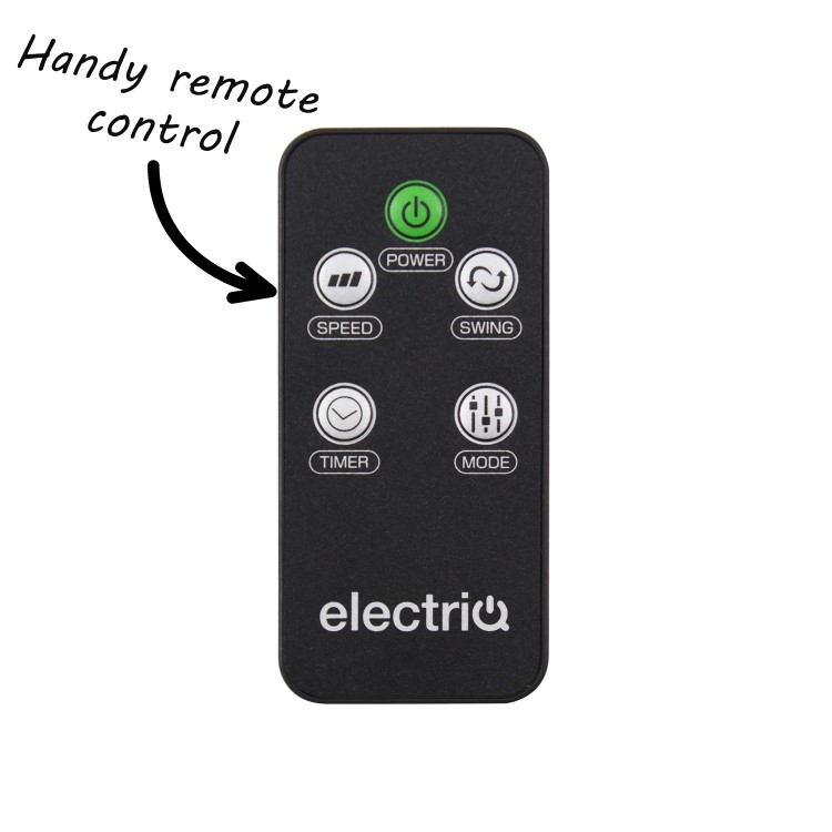 GRADE A1 - 29" Tower Fan with Remote Control 3 Speed Settings Timer & Oscillation Functions