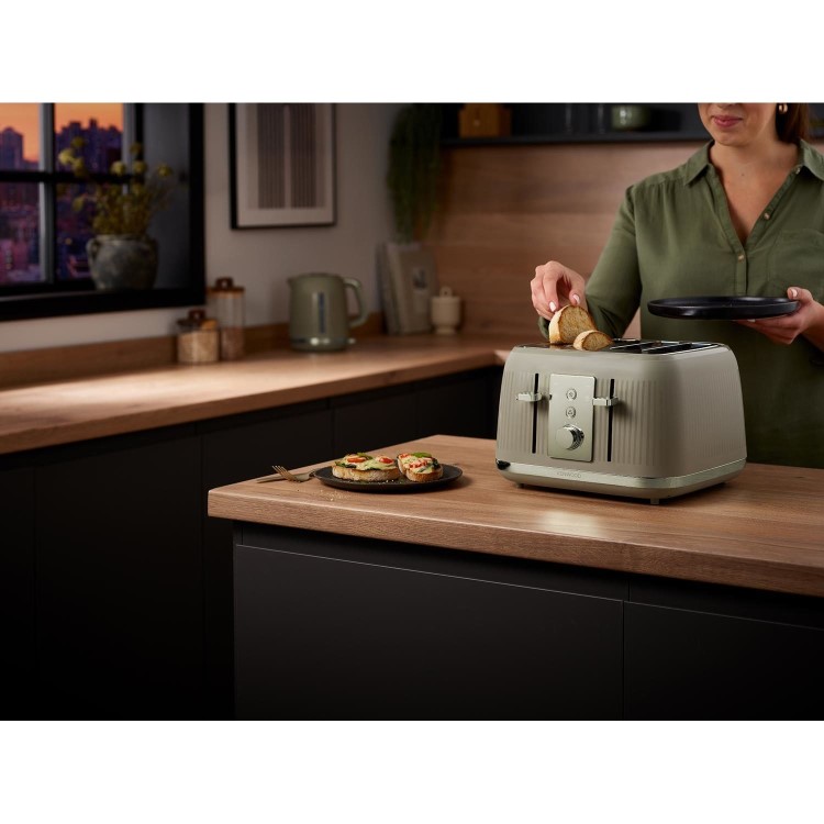 Kenwood TFP30.000GN Dusk 4 Slice Toaster - Olive Green