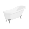 Winstanley Traditional Slipper Style Freestanding Bath with Ball &amp; Claw Feet - 1550 x 720 x 770mm