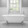 Hampson Traditional Single End Freestanding Bath with Ball & Claw Feet - 1660 x 740 x 595mm