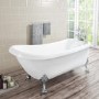 Kingham Traditional Slipper Style Freestanding Bath with Lion Feet - 1550 x 730 x 770mm
