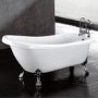 Kingham Traditional Slipper Style Freestanding Bath with Lion Feet - 1550 x 730 x 770mm
