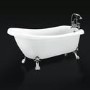 Kingham Traditional Slipper Style Freestanding Bath with Lion Feet - 1550 x 730 x 770mm