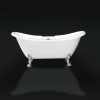 Lostock Traditional Double Ended Slipper Style Freestanding Bath with Lion Feet - 1750 x 730 x 770mm
