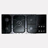 Rangemaster 82510 Toledo Freestyle 5 Burner Gas Hob in Black with Matt Pan Supports