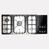 Rangemaster 82090 Toledo Freestyle 5 Burner Gas Hob in Stainless Steel with Gloss Pan Supports