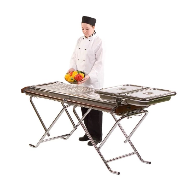 Cinders TG160 Classic Slimfold Dual Zonel Professional Folding Gas Barbecue