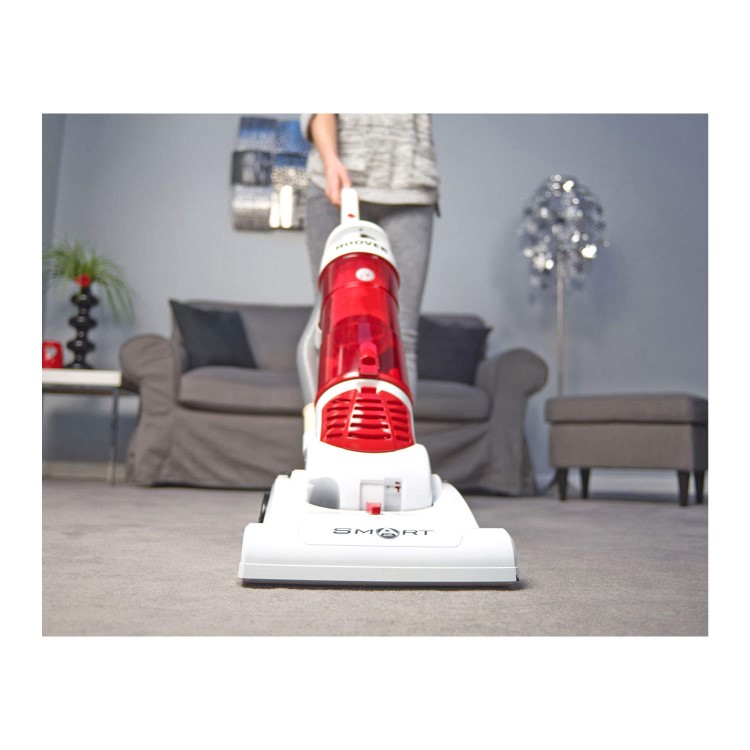 Hoover TH71SM01001 Smart 700W Bagless Upright Vacuum Cleaner White and Red