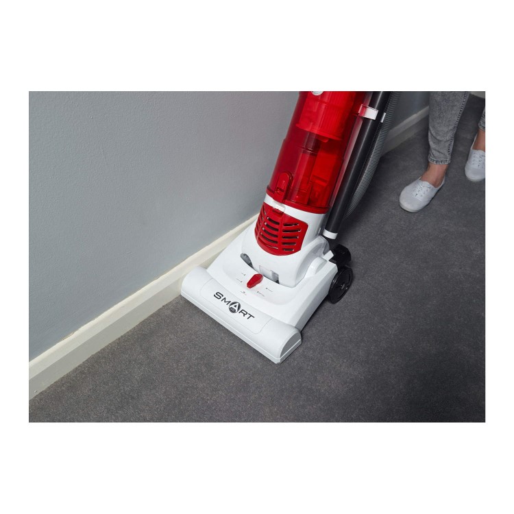 Hoover TH71SM01001 Smart 700W Bagless Upright Vacuum Cleaner White and Red