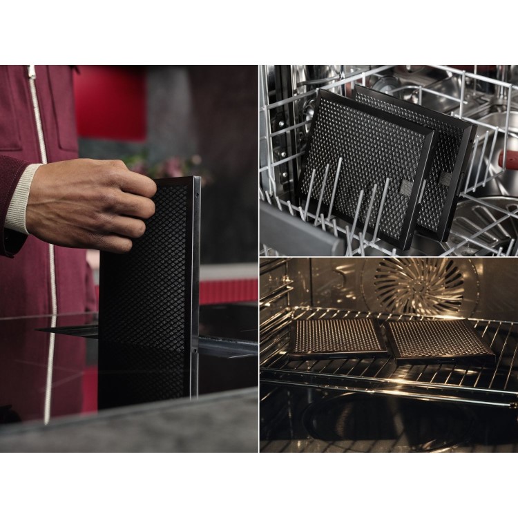 Refurbished AEG 6000 Series 80 cm 4 Zone Venting Induction Hob - Black