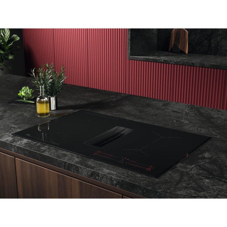Refurbished AEG 6000 Series 80 cm 4 Zone Venting Induction Hob - Black