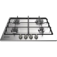 Indesit Aria 58cm 4 Burner Gas Hob - Stainless Steel