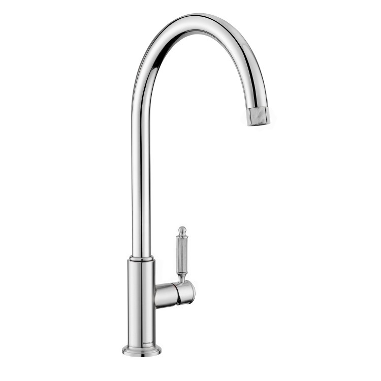 Rangemaster Hemlock Single Lever Monobloc Kitchen Mixer Tap - Polished Chrome