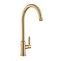 Rangemaster Hemlock Polished Gold Single Lever Monobloc Kitchen Mixer Tap