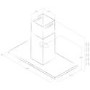 GRADE A2 - Elica THIN-ISLAND Thin 90cm Box Design Island Cooker Hood - Stainless Steel