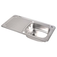 Astracast TI0948SV Tudor Single Bowl Reversible Drainer Satin Polish Stainless Steel Sink