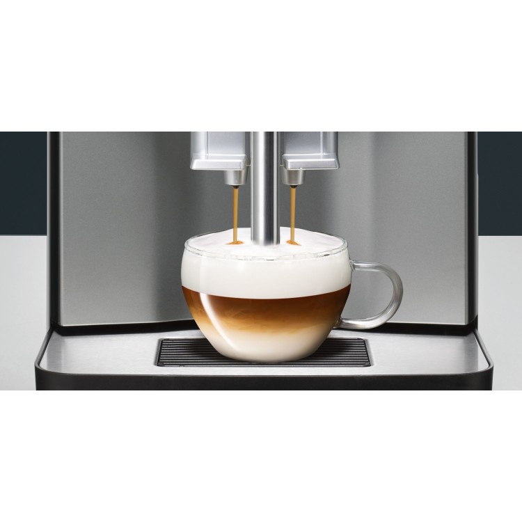 Siemens TI305206RW EQ.3 S500 Fully Automatic Coffee Machine - Black & Stainless Steel