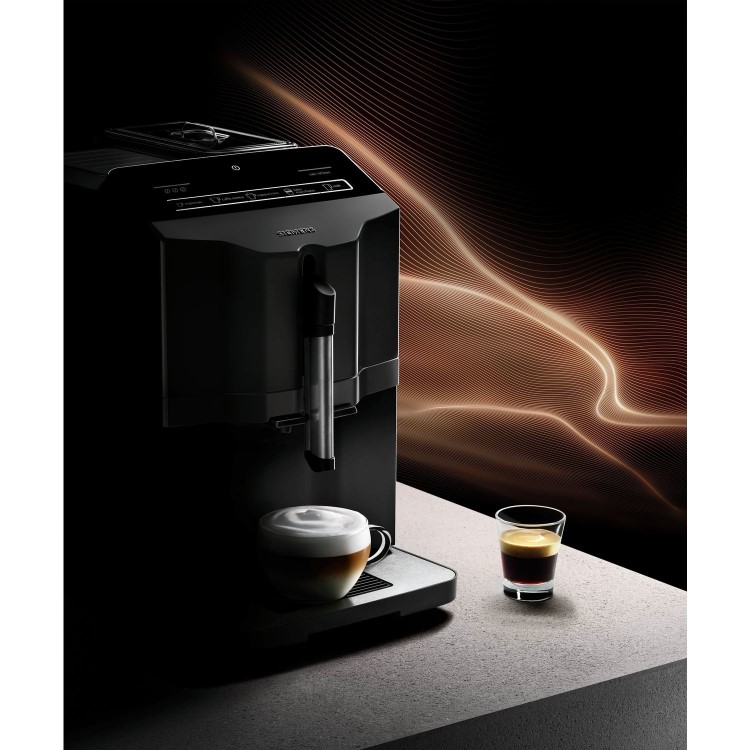 Siemens TI305206RW EQ.3 S500 Fully Automatic Coffee Machine - Black & Stainless Steel
