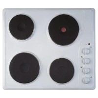 Refurbished Indesit TI60W 58cm Four Zone Solid Plate Electic Hob - White