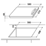 Refurbished Indesit TI60W 58cm Four Zone Solid Plate Electic Hob - White