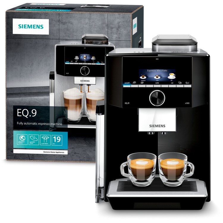 Siemens TI923309RW EQ9 TI923309RQ Fully Automatic Bean to Cup Coffee Machine - Black