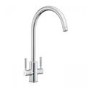 Rangemaster Intense Dual Lever Monobloc Kitchen Mixer Tap - Polished Chrome
