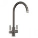 Rangmaster Intense Grey Twin Lever Monobloc Kitchen Sink Mixer Tap