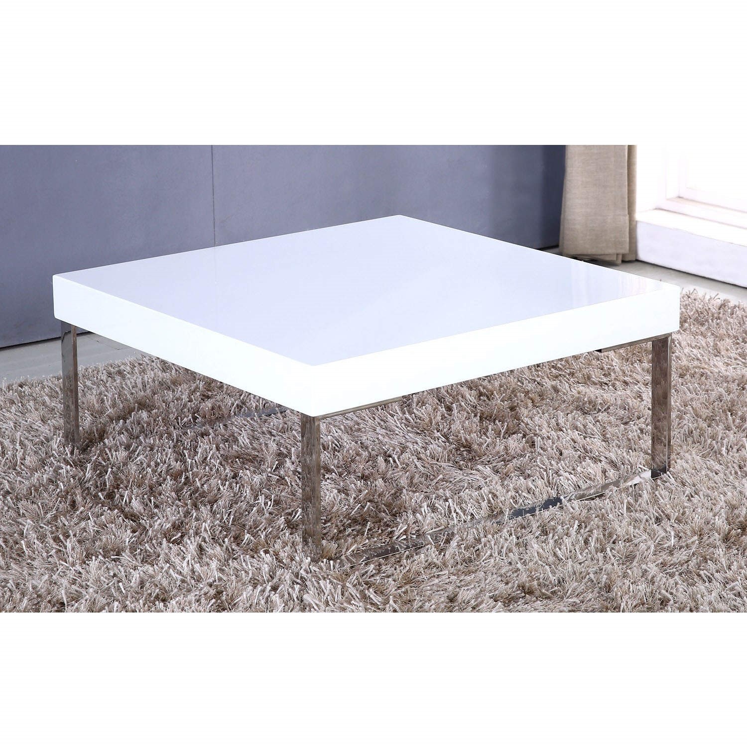 High Gloss Square White Coffee Table Tiffany Range TIFF002A eBay