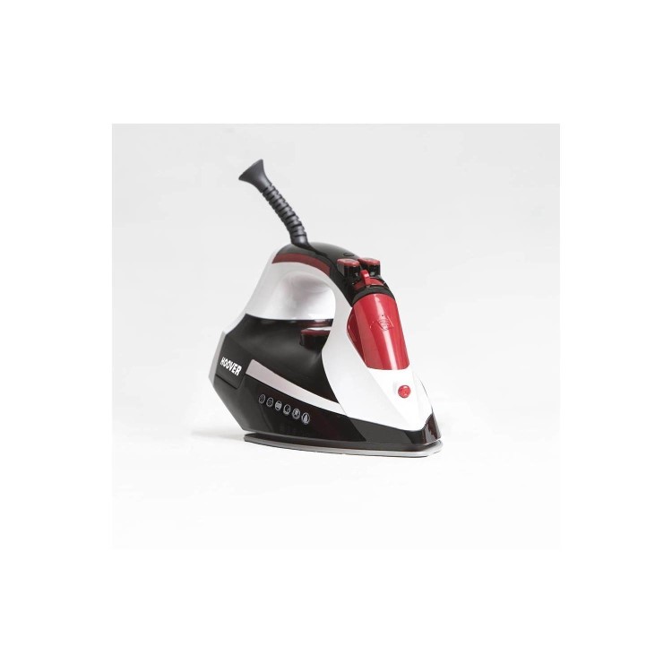 Hoover TIM2501C Ironjet Steam Iron Black White & Red