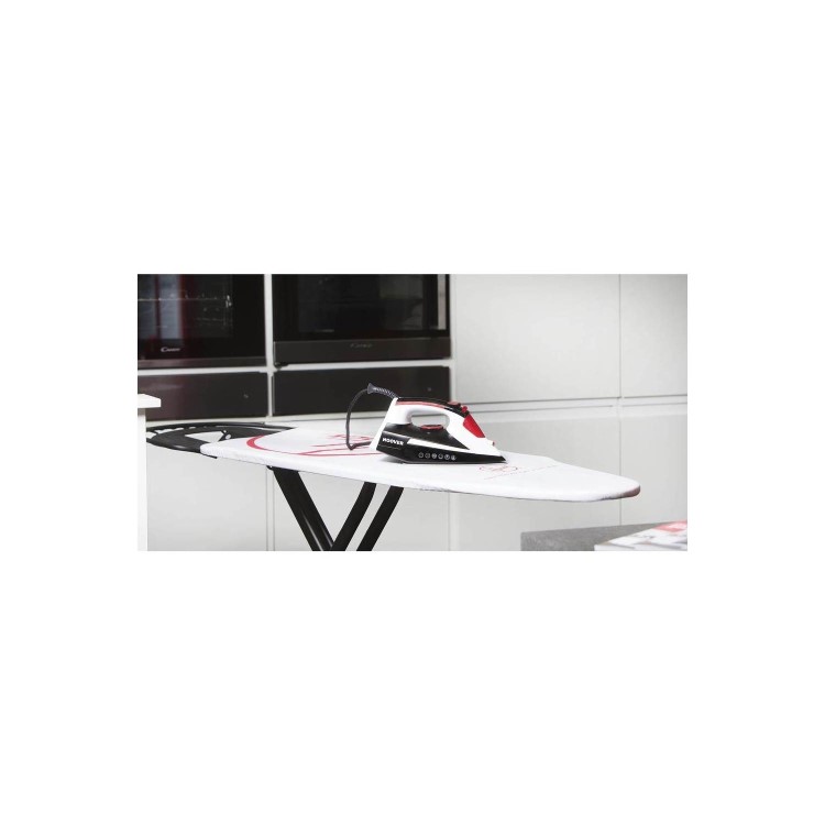 Hoover TIM2501C Ironjet Steam Iron Black White & Red