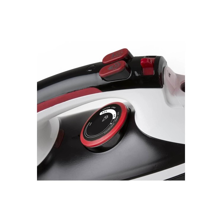 Hoover TIM2501C Ironjet Steam Iron Black White & Red