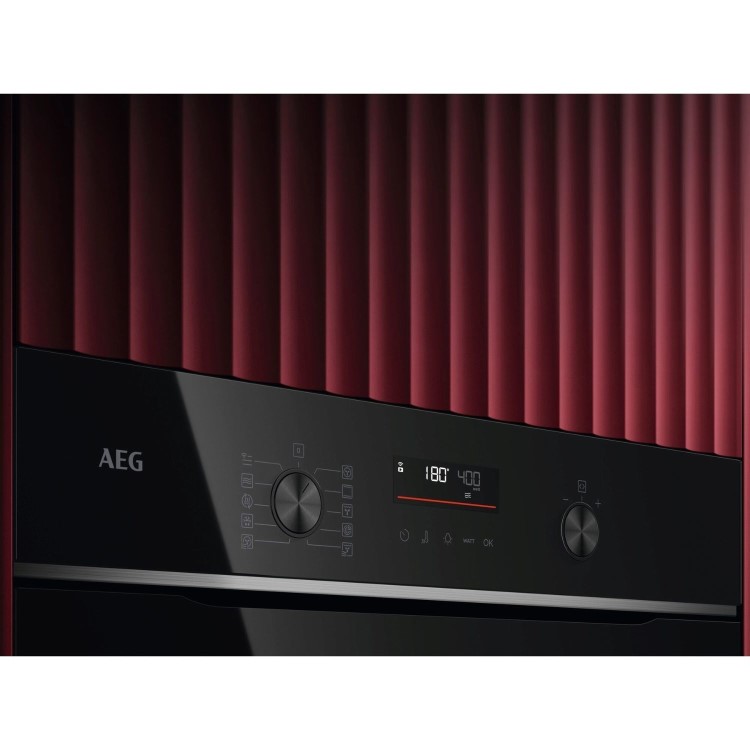 AEG 6000 Series CombiQuick Built-In Combination Microwave Oven - Black