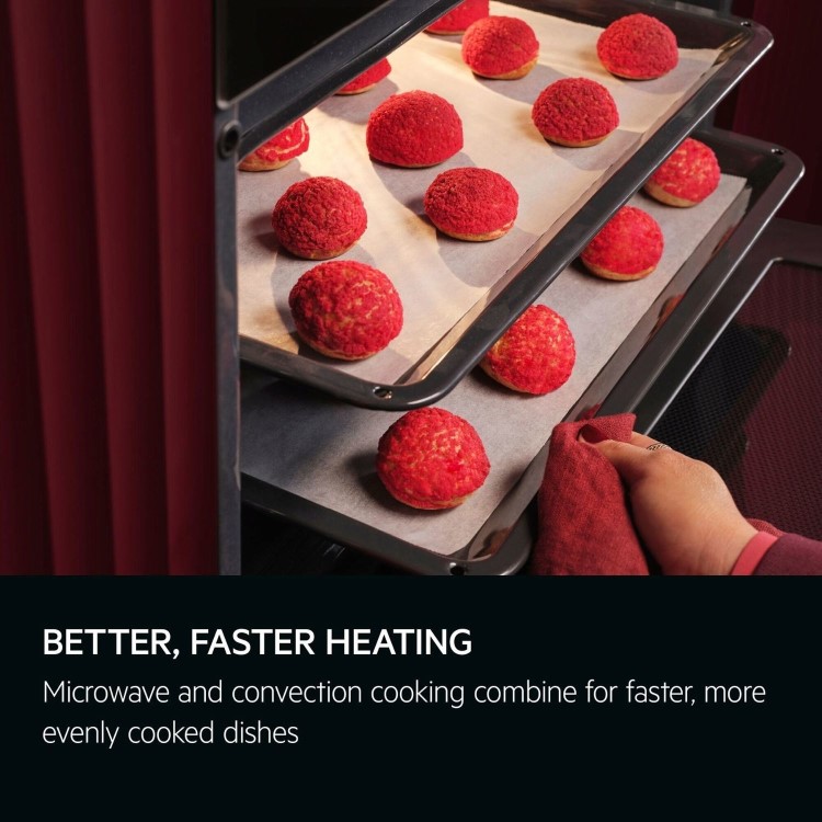 AEG 6000 Series CombiQuick Built-In Combination Microwave Oven - Black