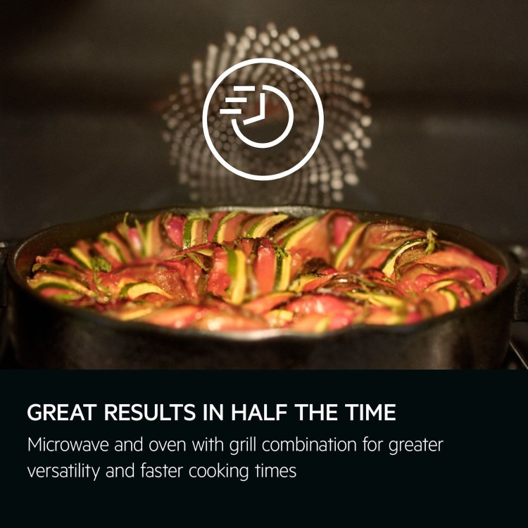 AEG 9000 Series Built-In Combination Microwave Oven - Matt Black