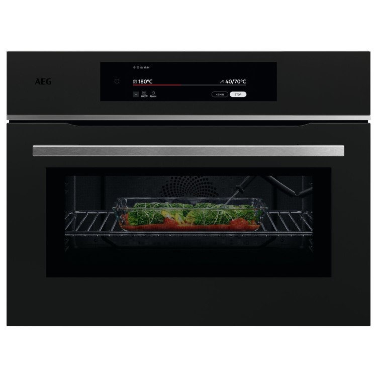 AEG 9000 Series Built-In Combination Microwave Oven - Matt Black