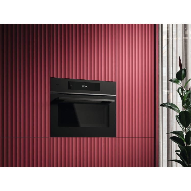 AEG 9000 Series Built-In Combination Microwave Oven - Matt Black