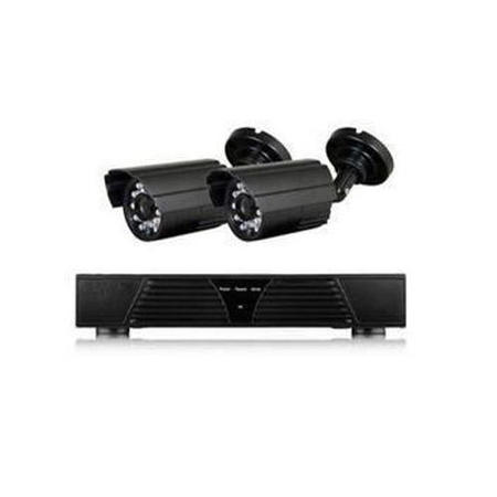 electriQ CCTV System - 4 Channel 720p DVR with 2 x 800TVL Bullet Cameras & 1TB HDD