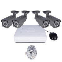electriQ 4 Channel HD 1080p Network Video Recorder with 4 x 1080p Cameras - Hard Drive Required