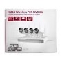electriQ 4 Channel HD 1080p Network Video Recorder with 4 x 720p Wi-Fi Bullet Cameras & 1TB Hard Drive