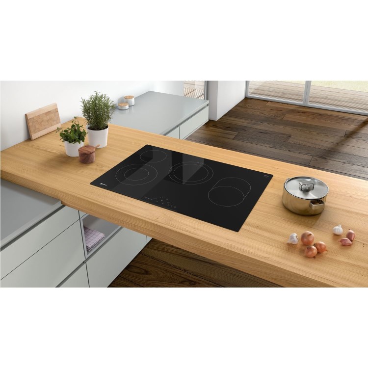 Neff N70 80cm 4 Zone Ceramic Hob - Black