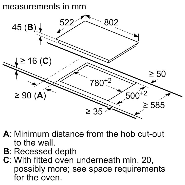 Neff N70 80cm 4 Zone Ceramic Hob - Black