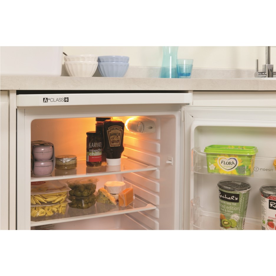INDESIT TLAA10 55cm Wide Freestanding Under Counter Larder Fridge