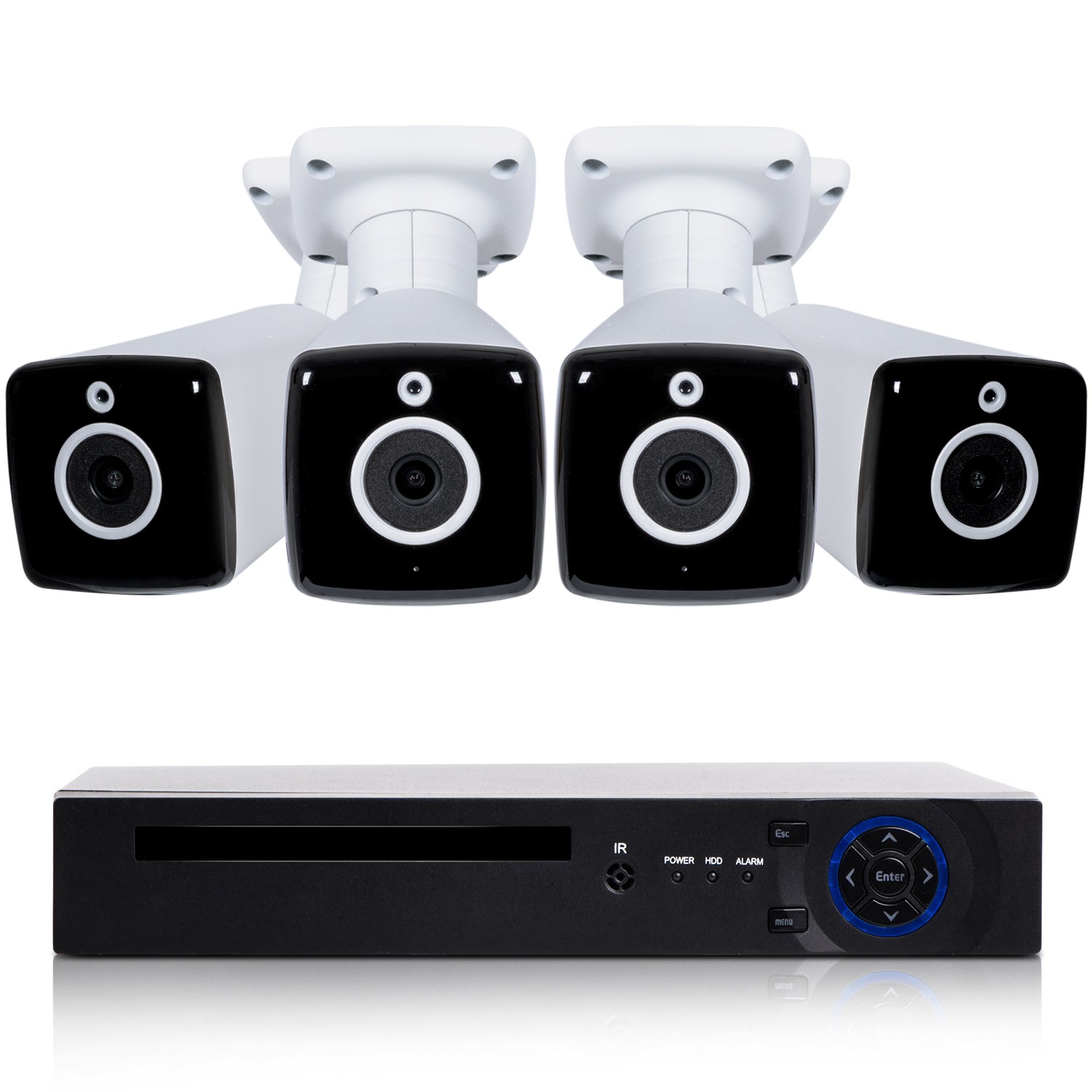 electriQ 4 Camera 4K Ultra HD DVR CCTV System