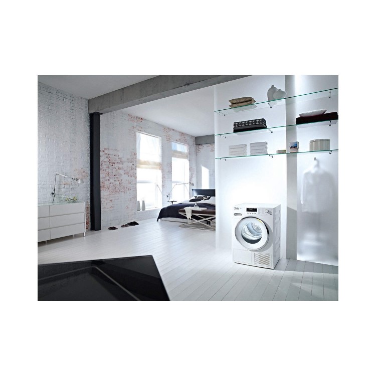 Miele TMR840WP 9kg Freestanding Heat Pump Condenser Tumble Dryer With Perfect Dry & FragranceDos - White