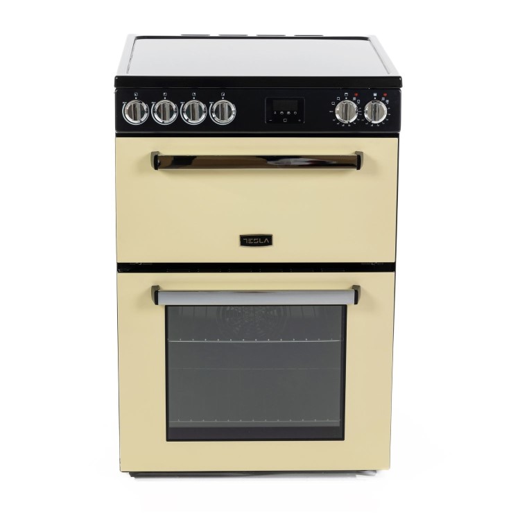 Tesla 60cm Electric Cooker - Cream
