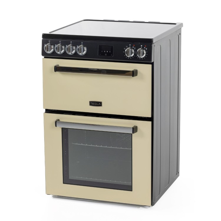 Tesla 60cm Electric Cooker - Cream
