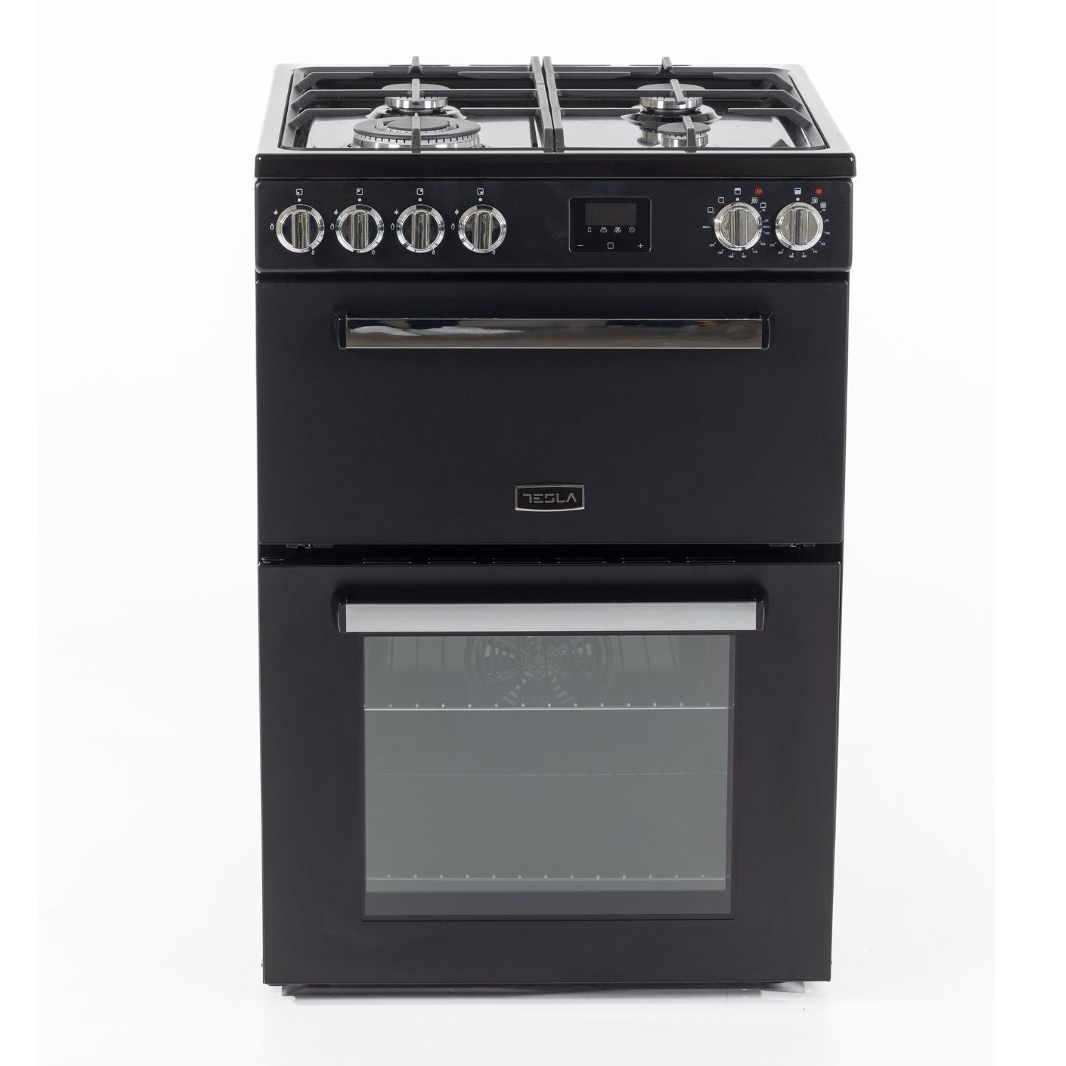 Tesla TMRDF60B 60cm Freestanding Dual Fuel Cooker – BLACK